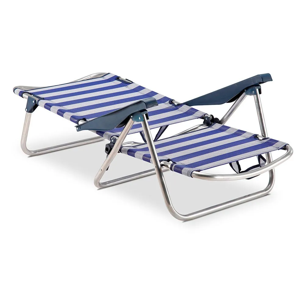 Solenny Lav Sammenleggbar Stol 4 Posisjoner 86x81x62 Cm unisex, Navy / white, One Size