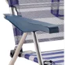 Solenny Lav Sammenleggbar Stol 4 Posisjoner 86x81x62 Cm unisex, Navy / white, One Size