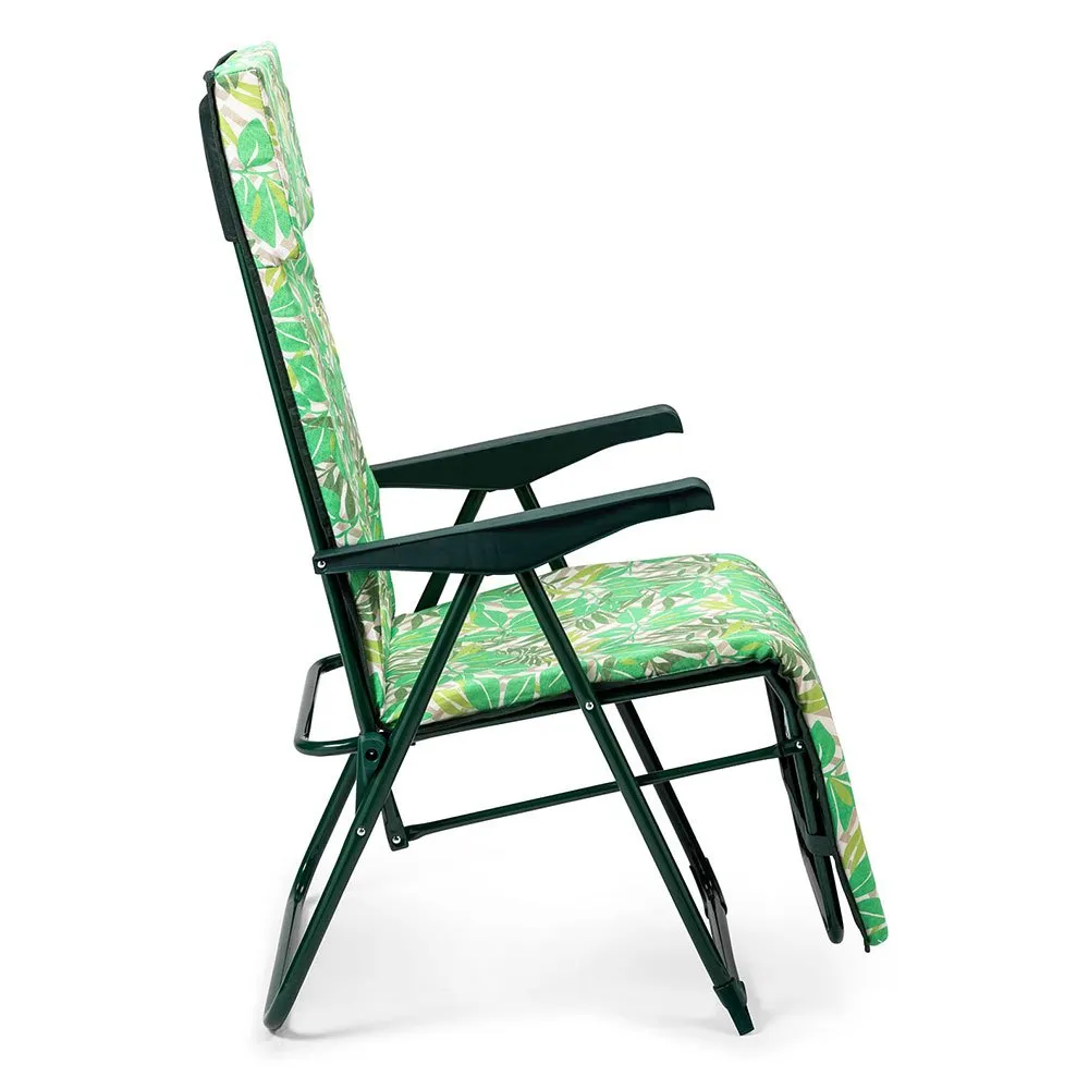 Solenny Relax Sammenleggbar Solseng 5 Posisjoner 108x76x60 Cm unisex, Green, One Size