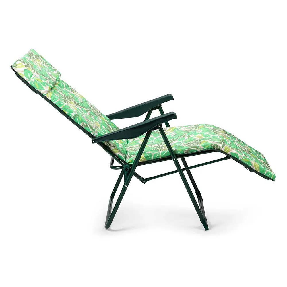 Solenny Relax Sammenleggbar Solseng 5 Posisjoner 108x76x60 Cm unisex, Green, One Size