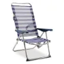 Solenny Sammenleggbar Stol 4 Posisjoner 105x91x63 Cm unisex, Navy / white, One Size
