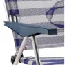 Solenny Sammenleggbar Stol 4 Posisjoner 105x91x63 Cm unisex, Navy / white, One Size