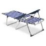 Solenny Sammenleggbar Stol 4 Posisjoner 105x91x63 Cm unisex, Navy / white, One Size