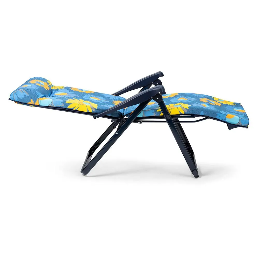 Solenny Super-relax Sammenleggbar Solseng Med 6 Posisjoner 114x86x62 Cm unisex, Blue / orange / yellow, One Size Solenny Super-relax Sammenleggbar Solseng Med 6 Posisjoner 114x86x62 Cm unisex, Blue / orange / yellow, One Size