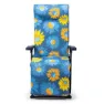 Solenny Super-relax Sammenleggbar Solseng Med 6 Posisjoner 114x86x62 Cm unisex, Blue / orange / yellow, One Size