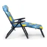 Solenny Super Sammenleggbar Solseng Med 6 Posisjoner 114x132x62 Cm unisex, Blue / yellow, One Size