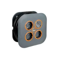 Solera Usb-kabelrulle 3 Plugger 5 M Solera Usb-kabelrulle 3 Plugger 5 M