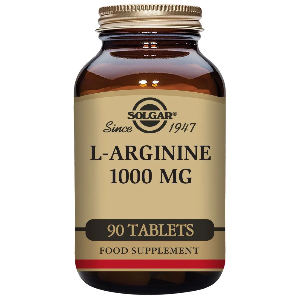 Solgar 1000mg Arginin 90 Enheter, Brown, One Size Solgar 1000mg Arginin 90 Enheter, Brown, One Size