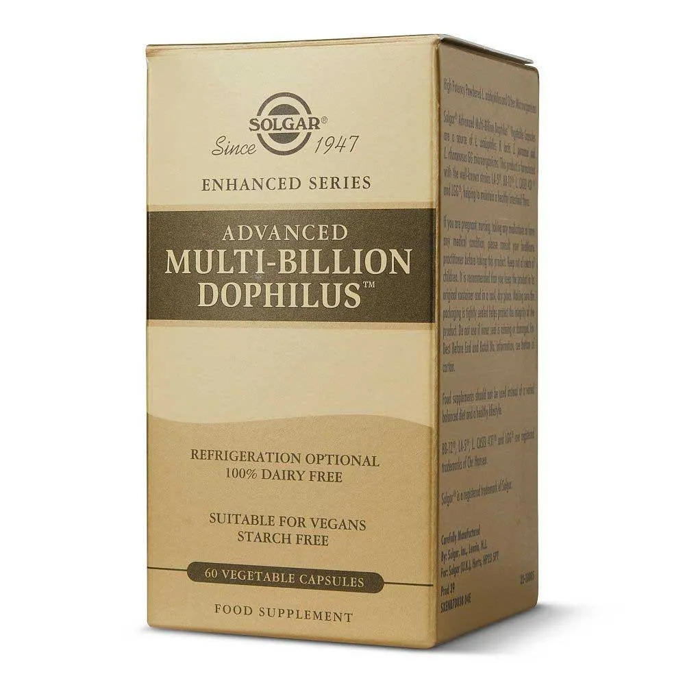 Solgar Advanced Multi-billion Dophilus Kapsler 60 Enheter, One size Solgar Advanced Multi-billion Dophilus Kapsler 60 Enheter, One size