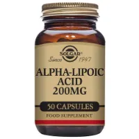 Solgar Alfalipoinsyre 200 Mg 50 Enheter