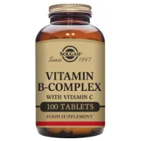 Solgar B-complex With Vitamin C Stress Formula Tabletter 100 Enheter Solgar B-complex With Vitamin C Stress Formula Tabletter 100 Enheter