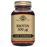 Solgar Biotin 300mcg Tabletter 100 Enheter