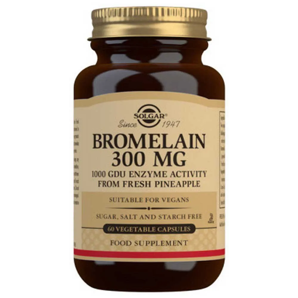 Solgar Bromelain 300 Mg 60 Enheter, Brown, One Size Solgar Bromelain 300 Mg 60 Enheter, Brown, One Size