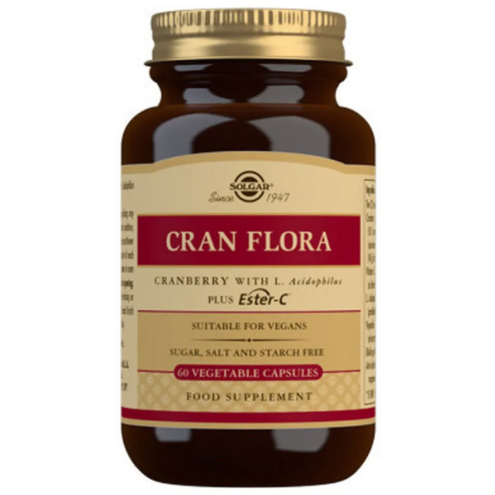 Solgar Cran Flora Kapsler 60 Enheter, Brown, One Size