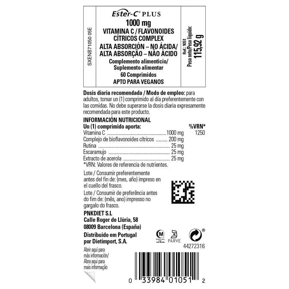Solgar Ester C Plus 1000mg Vitamin C Tabletter 60 Enheter, One size Solgar Ester C Plus 1000mg Vitamin C Tabletter 60 Enheter, One size