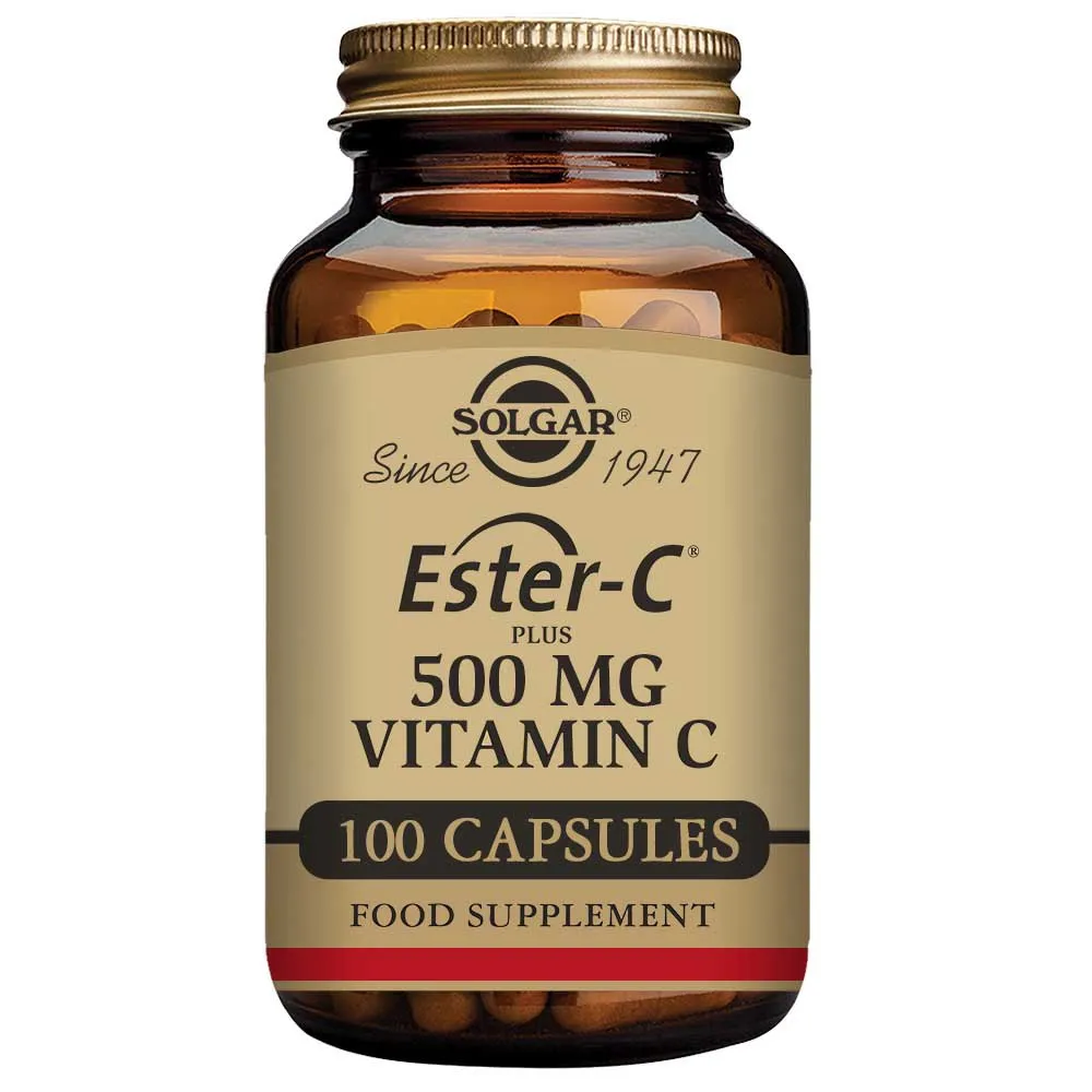 Solgar Ester-c Plus 500 Mg 100 Enheter, Golden, One Size
