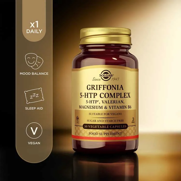 Solgar Griffonia 5-htp Complex Kapsler 30 Enheter, Brown, One Size