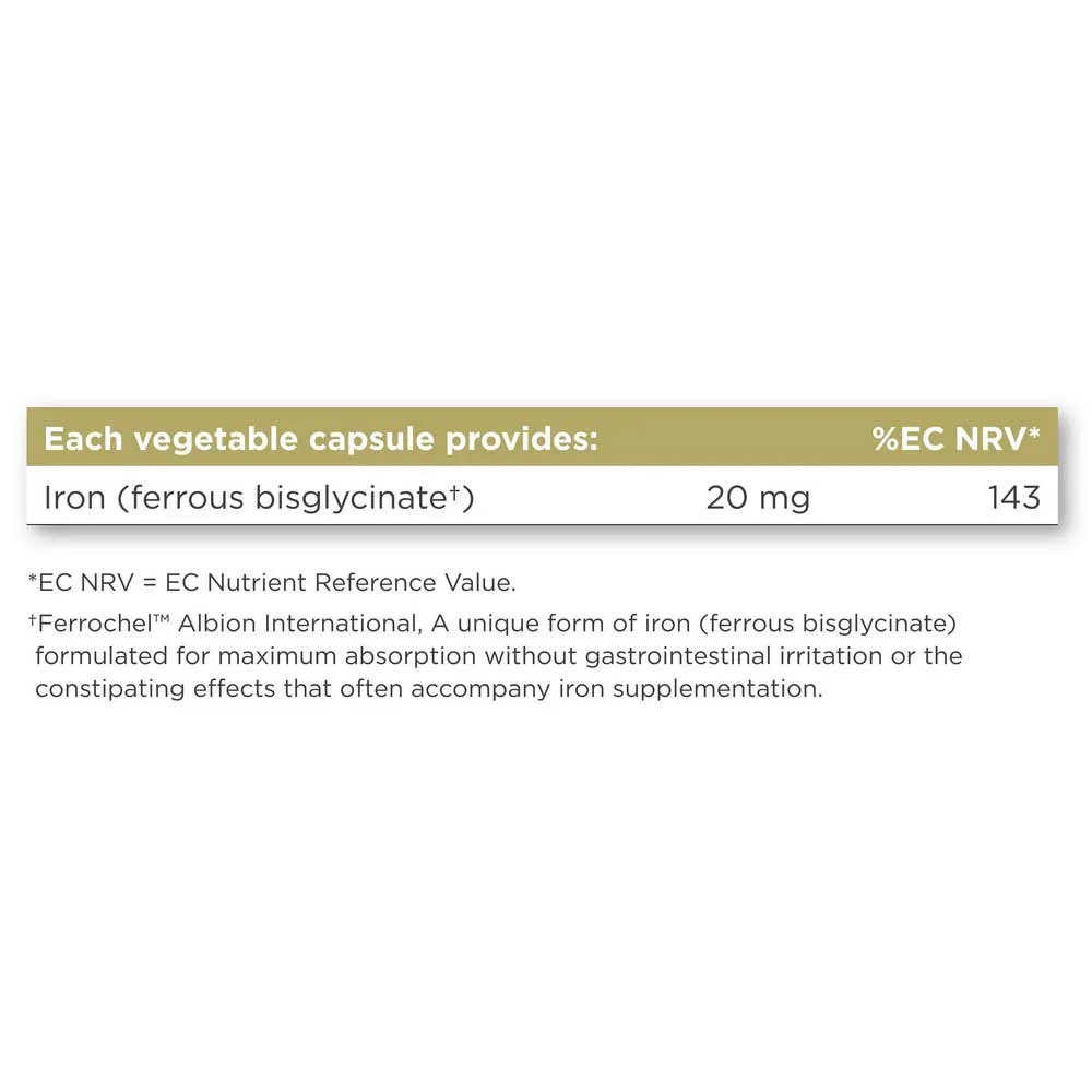 Solgar Iron Gentle 20mg Tabletter 180 Enheter, Brown, One Size