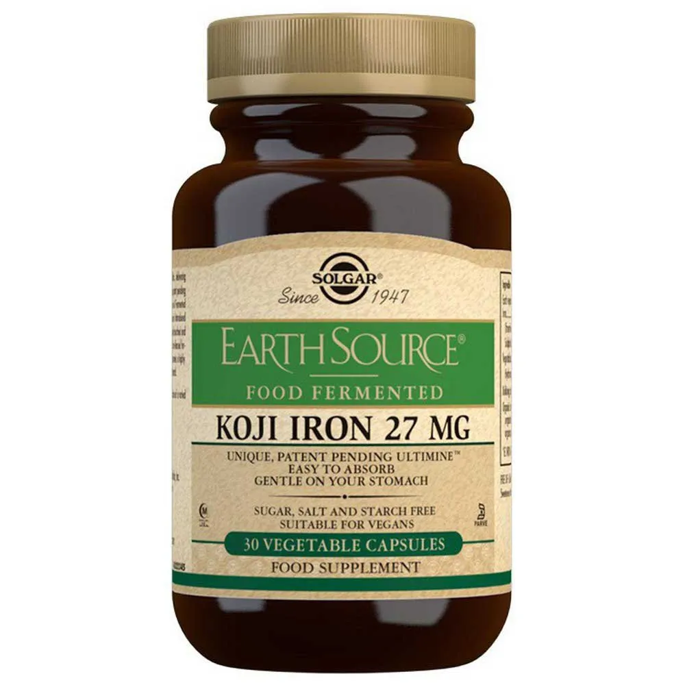 Solgar Jern Jordkilde Koji 30 Enheter, Black, One Size