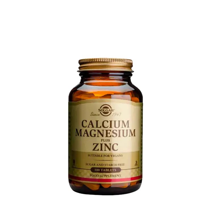 Solgar Kalsium Magnesium + Sink 100 tabletter