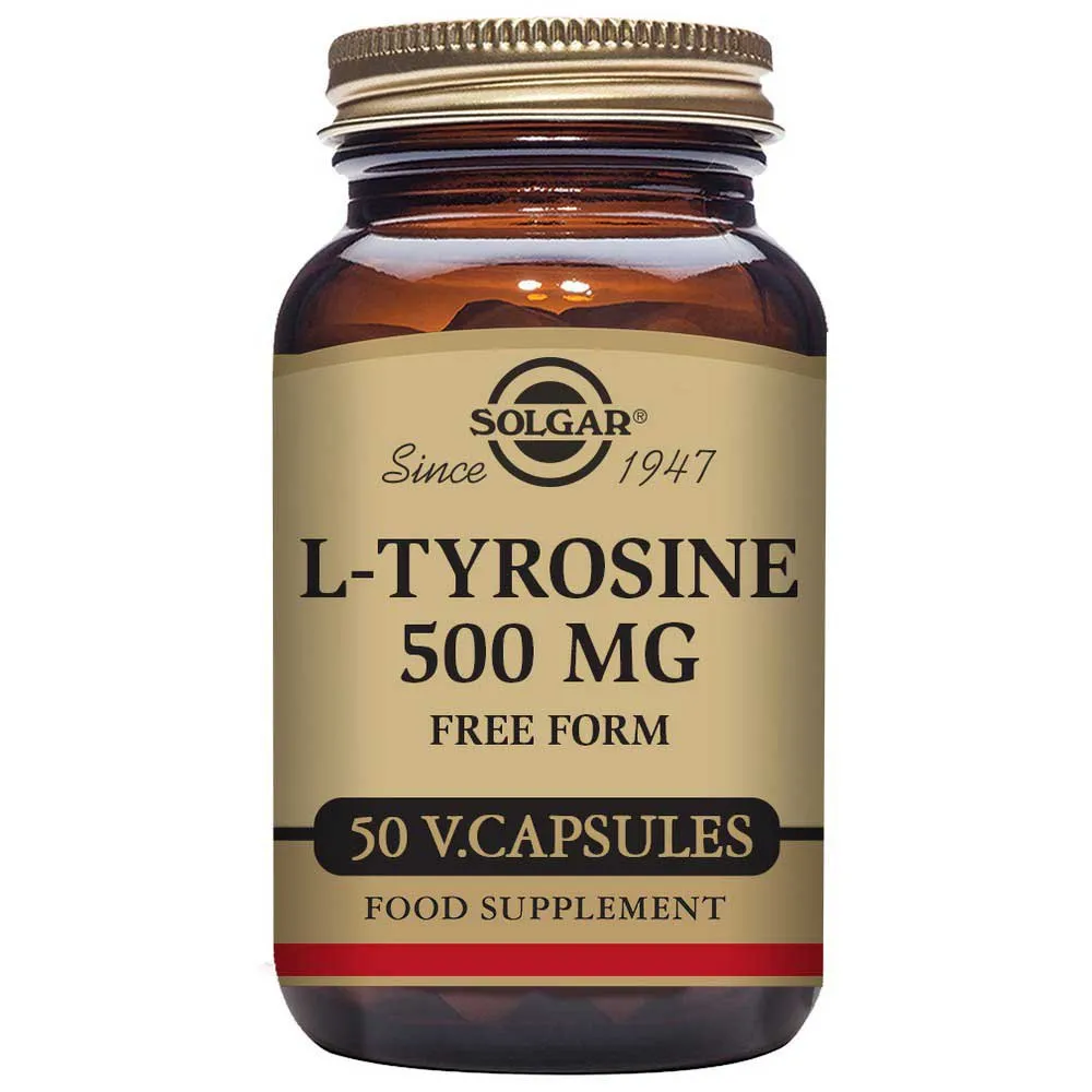 Solgar L-tyrosin 500 Mg 50 Enheter, Brown, One Size Solgar L-tyrosin 500 Mg 50 Enheter, Brown, One Size