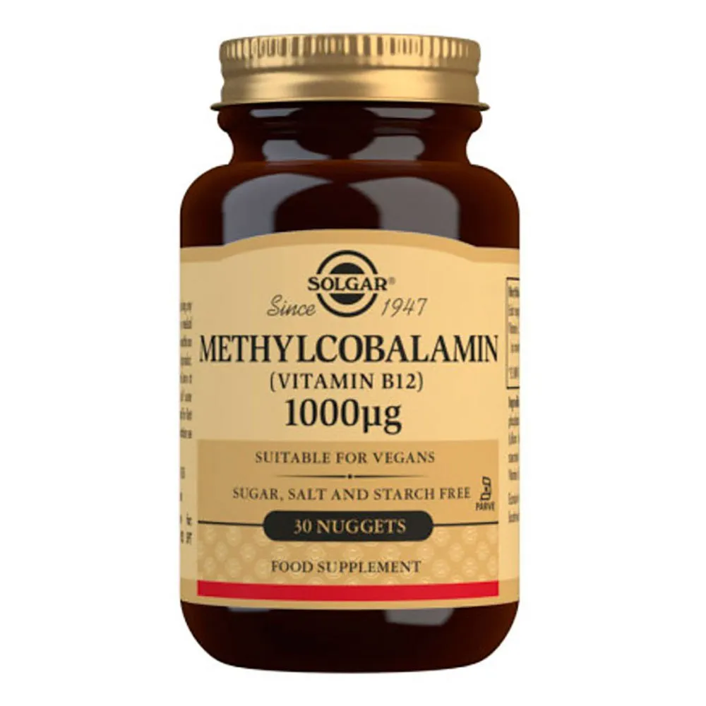 Solgar Metylcobalamin 1000 Mcg 30 Enheter, Black, One Size