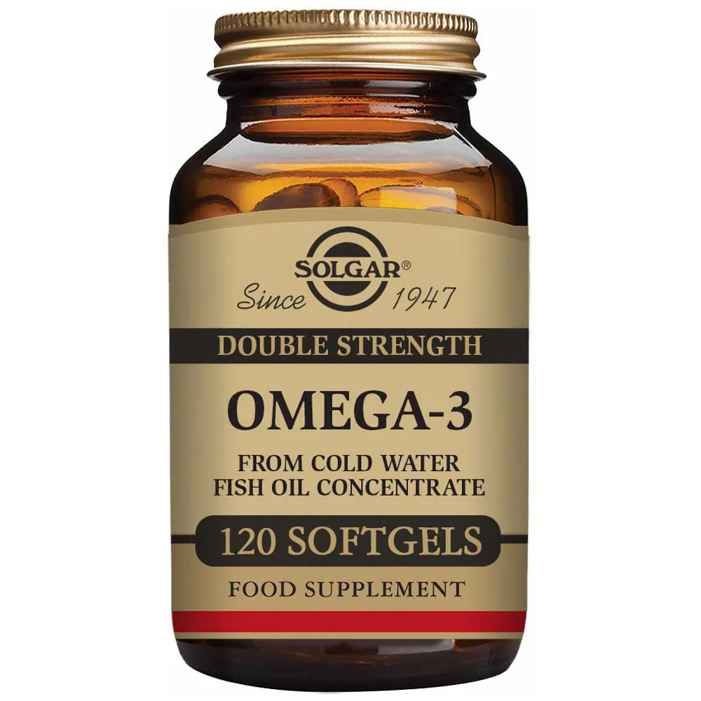 Solgar Omega-3 Dobbel Styrke 120 Enheter, Brown, One Size Solgar Omega-3 Dobbel Styrke 120 Enheter, Brown, One Size