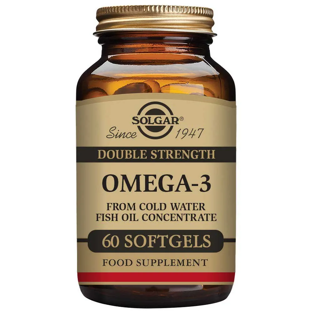Solgar Omega-3 Dobbel Styrke 60 Enheter, Brown, One Size Solgar Omega-3 Dobbel Styrke 60 Enheter, Brown, One Size