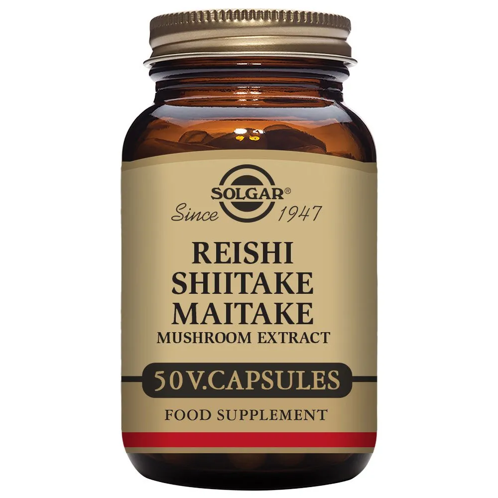 Solgar Reishi Shiitake Maitake Sopp 50 Enheter, One size