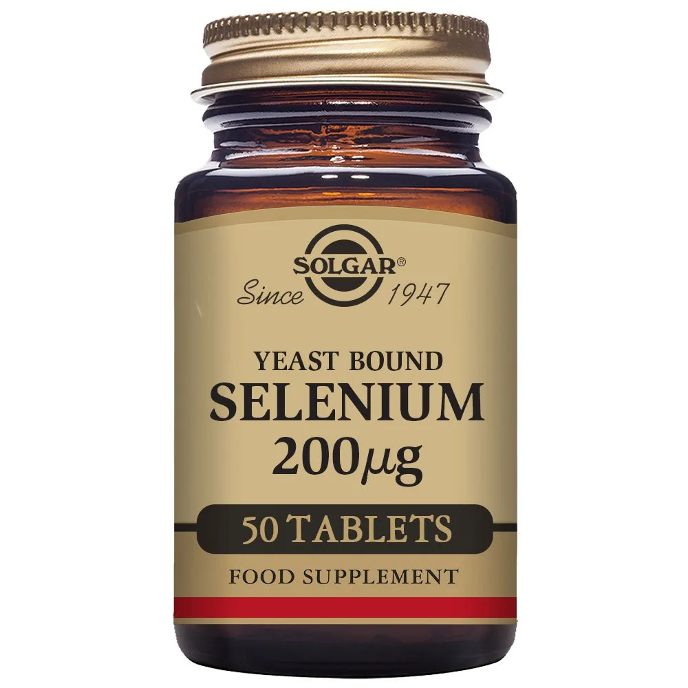 Solgar Selenium 200mcg Yeast Bound Tabletter 50 Enheter, Brown, One Size