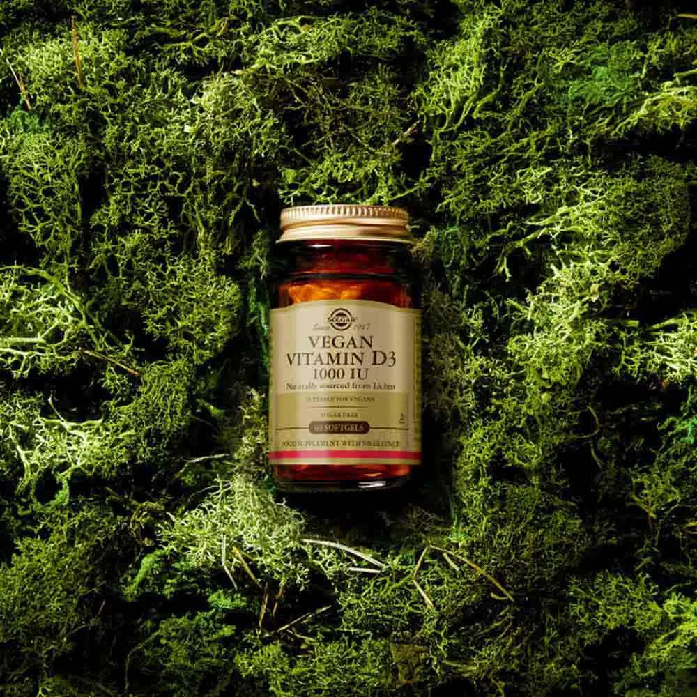 Solgar Vegan Vitamin D3 1000ui Kapsler Nøytral Smak 60 Enheter, One size Solgar Vegan Vitamin D3 1000ui Kapsler Nøytral Smak 60 Enheter, One size