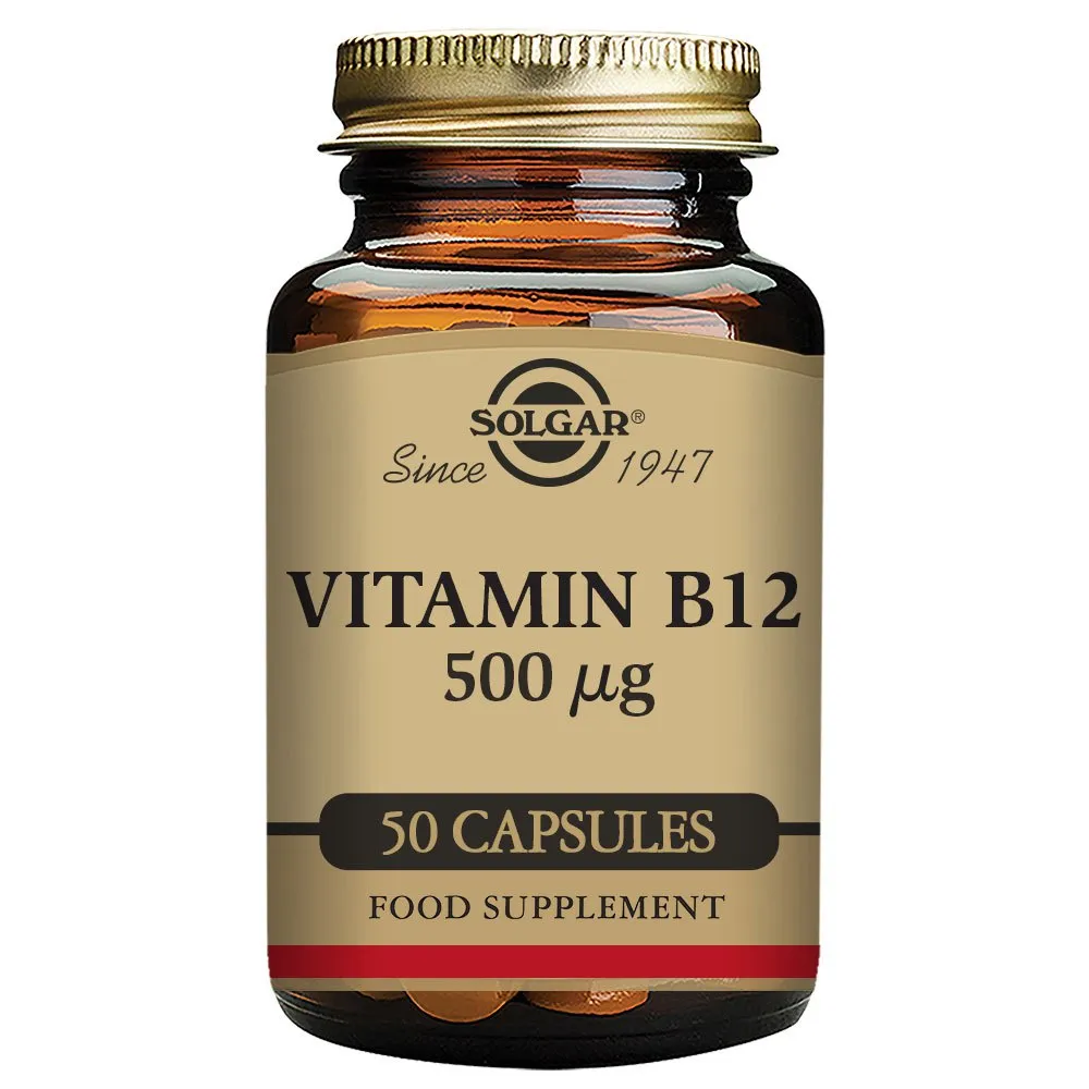 Solgar Vitamin B12 500mcgr 50 Enheter, Brown, One Size