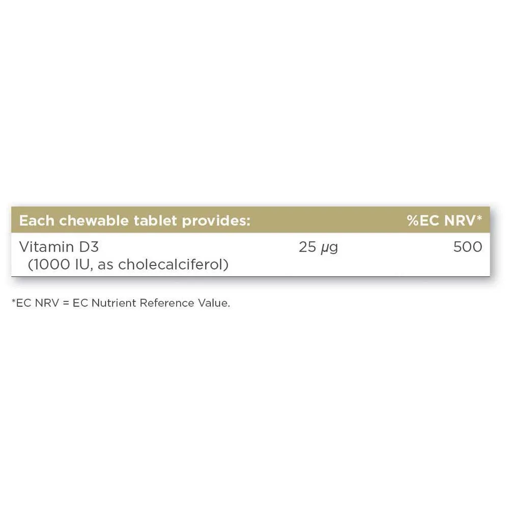Solgar Vitamin D3 1000 Iu 25 Mcg Tabletter 100 Enheter, Brown, One Size