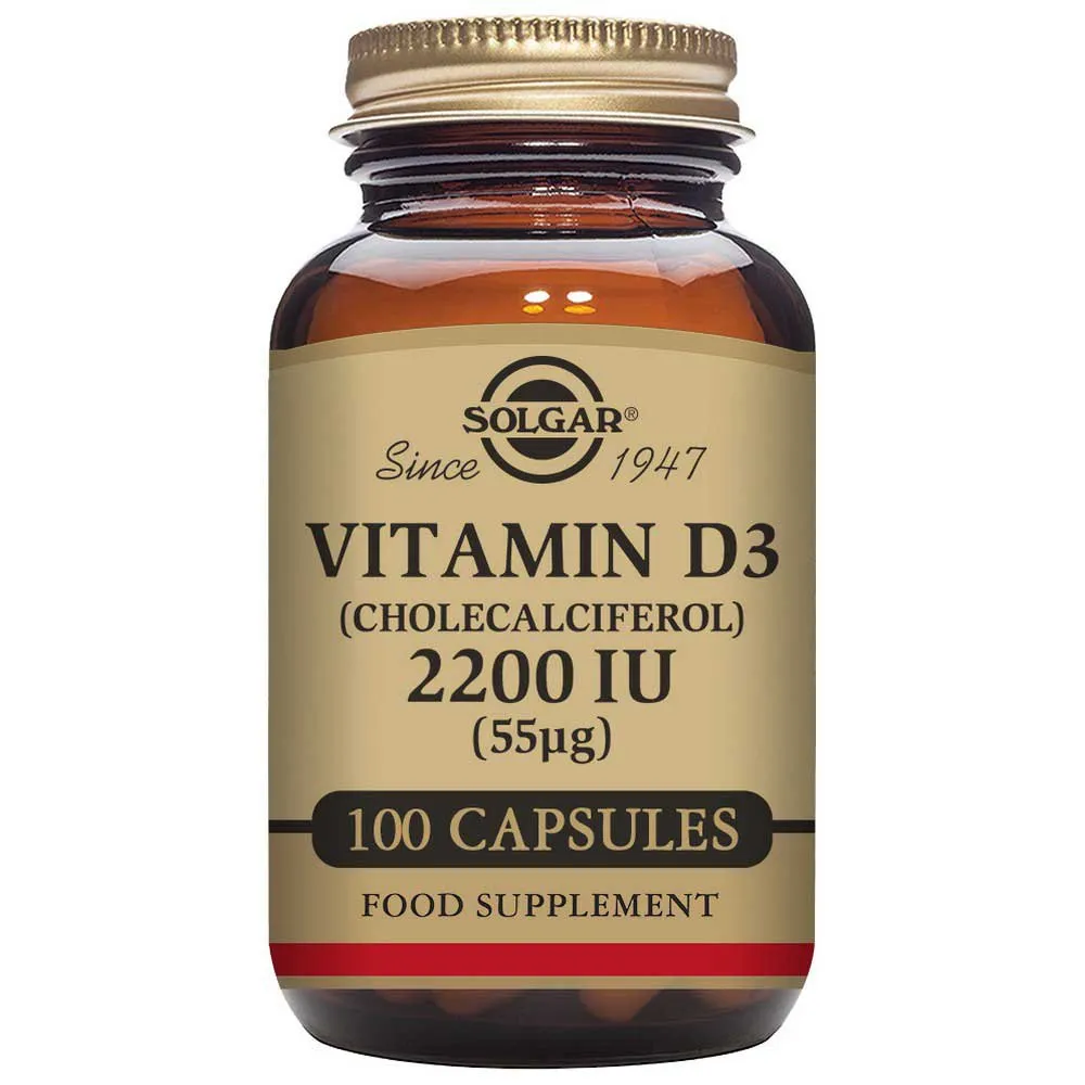 Solgar Vitamin D3 2200 Ie 55 Mcg 100 Enheter, Brown, One Size