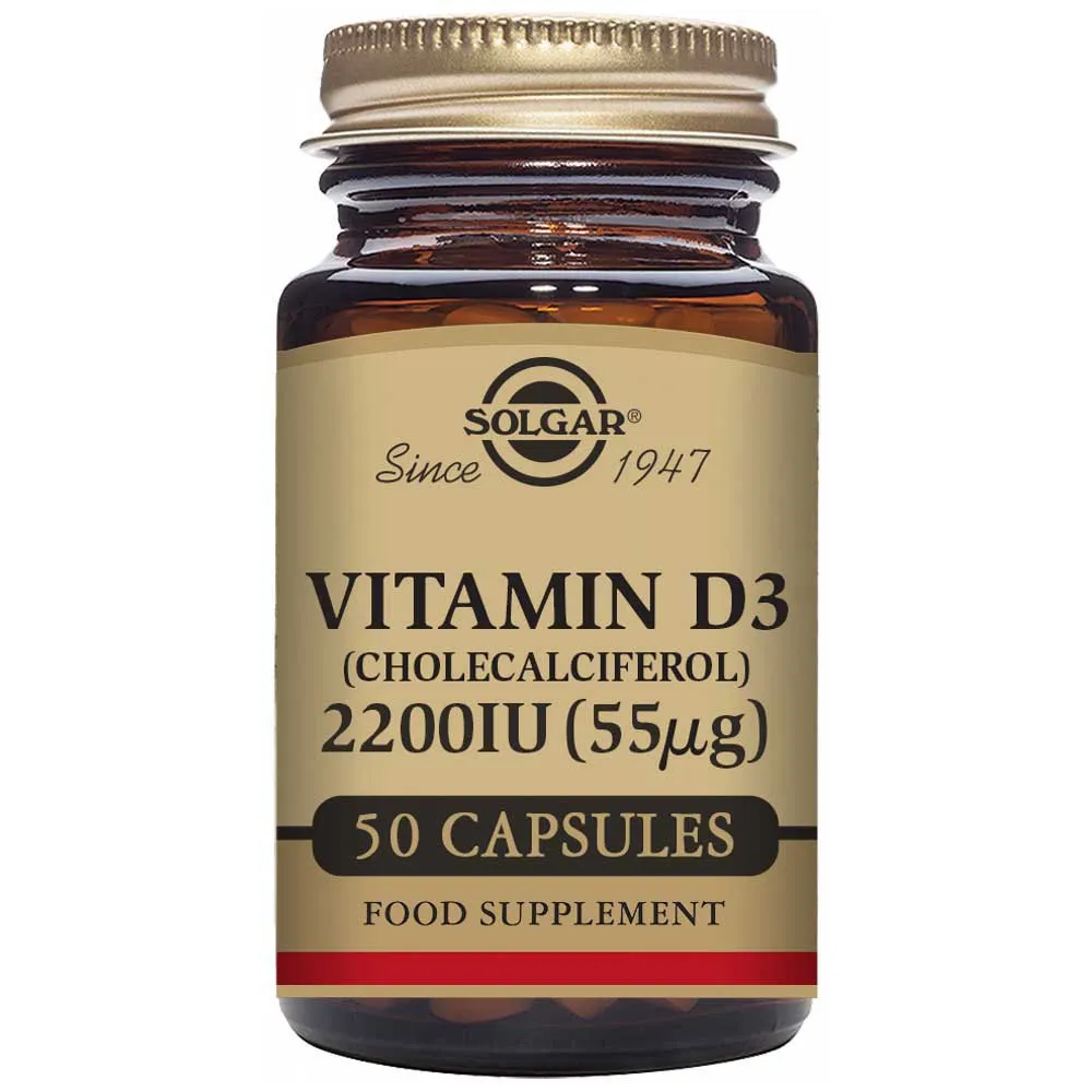Solgar Vitamin D3 2200 Ie 55 Mcg 50 Enheter, Brown, One Size