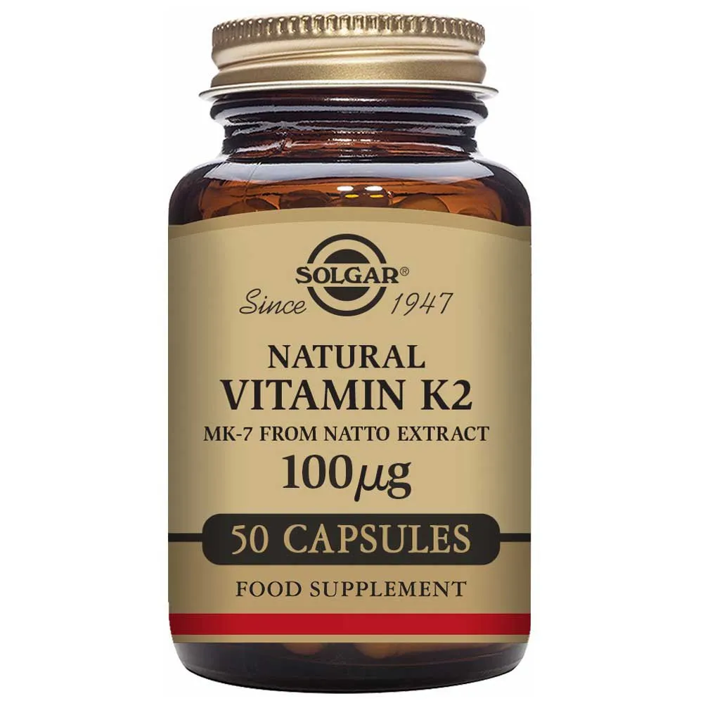 Solgar Vitamin K2 100 Mcg 50 Enheter, Brown, One Size