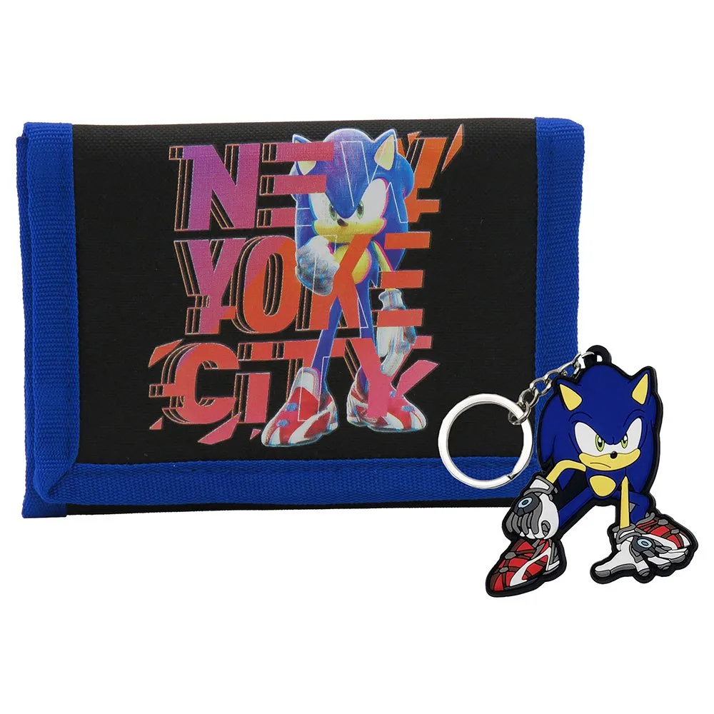 Sonic & Nøkkelringsett Lommebok, Multicolor, One Size Sonic & Nøkkelringsett Lommebok, Multicolor, One Size