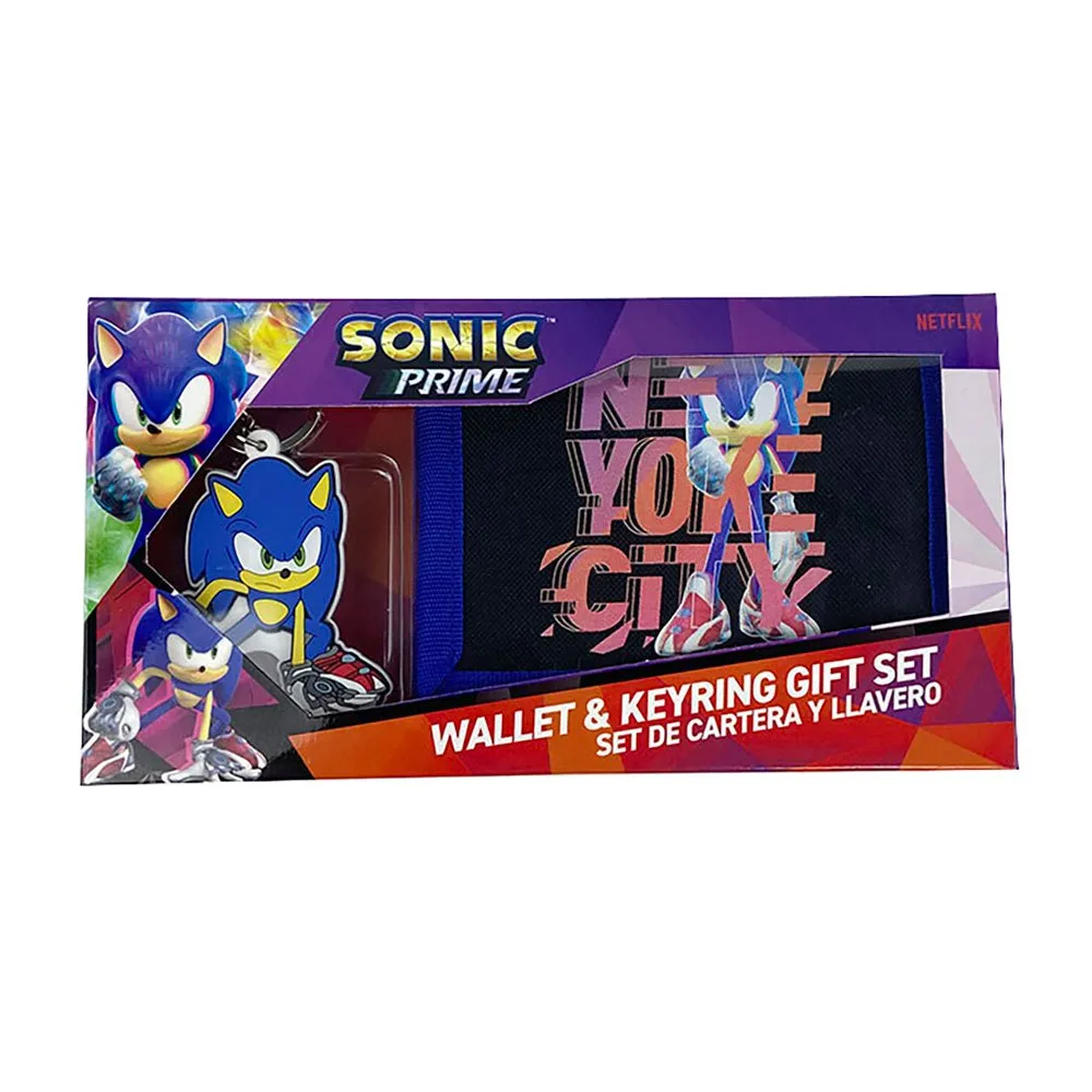 Sonic & Nøkkelringsett Lommebok, Multicolor, One Size Sonic & Nøkkelringsett Lommebok, Multicolor, One Size