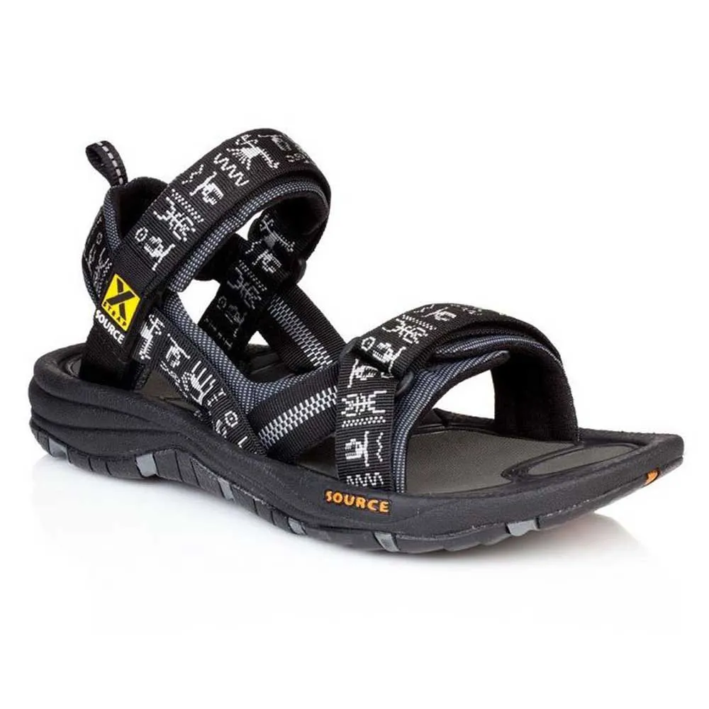 SOURCE Gobi Sandaler Refurbished, Black inca
