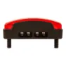 spanninga Pimento Xdvs 50 Mm Baklys, Black / red, One Size