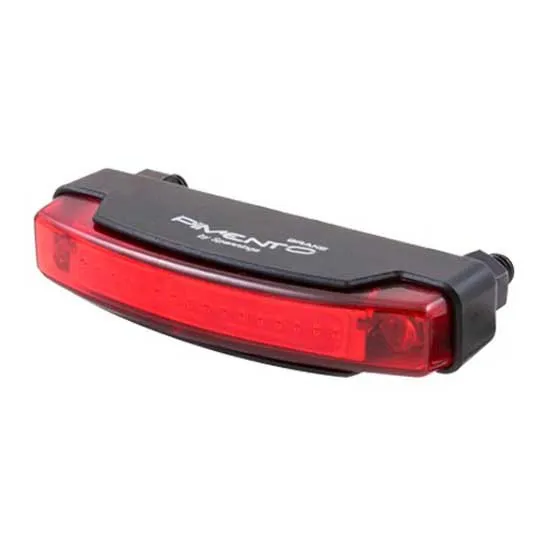 spanninga Pimento Xe 50 Mm Baklys, Black / red, One Size