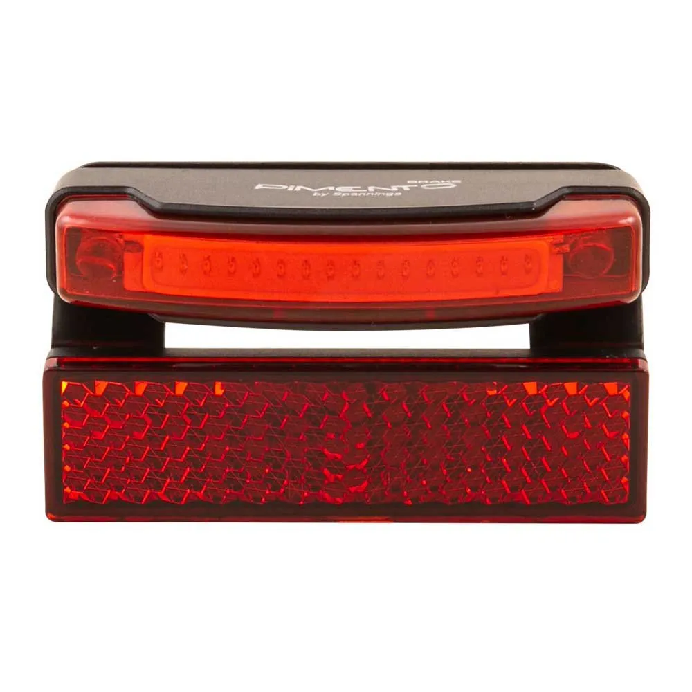 spanninga Pimento Xe 50 Mm Baklys, Black / red, One Size