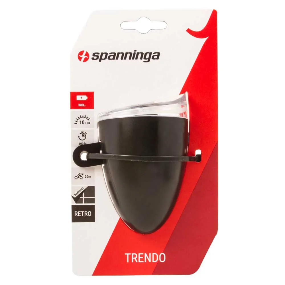 spanninga Trendo Xb Frontlys, Silver, One Size spanninga Trendo Xb Frontlys, Silver, One Size
