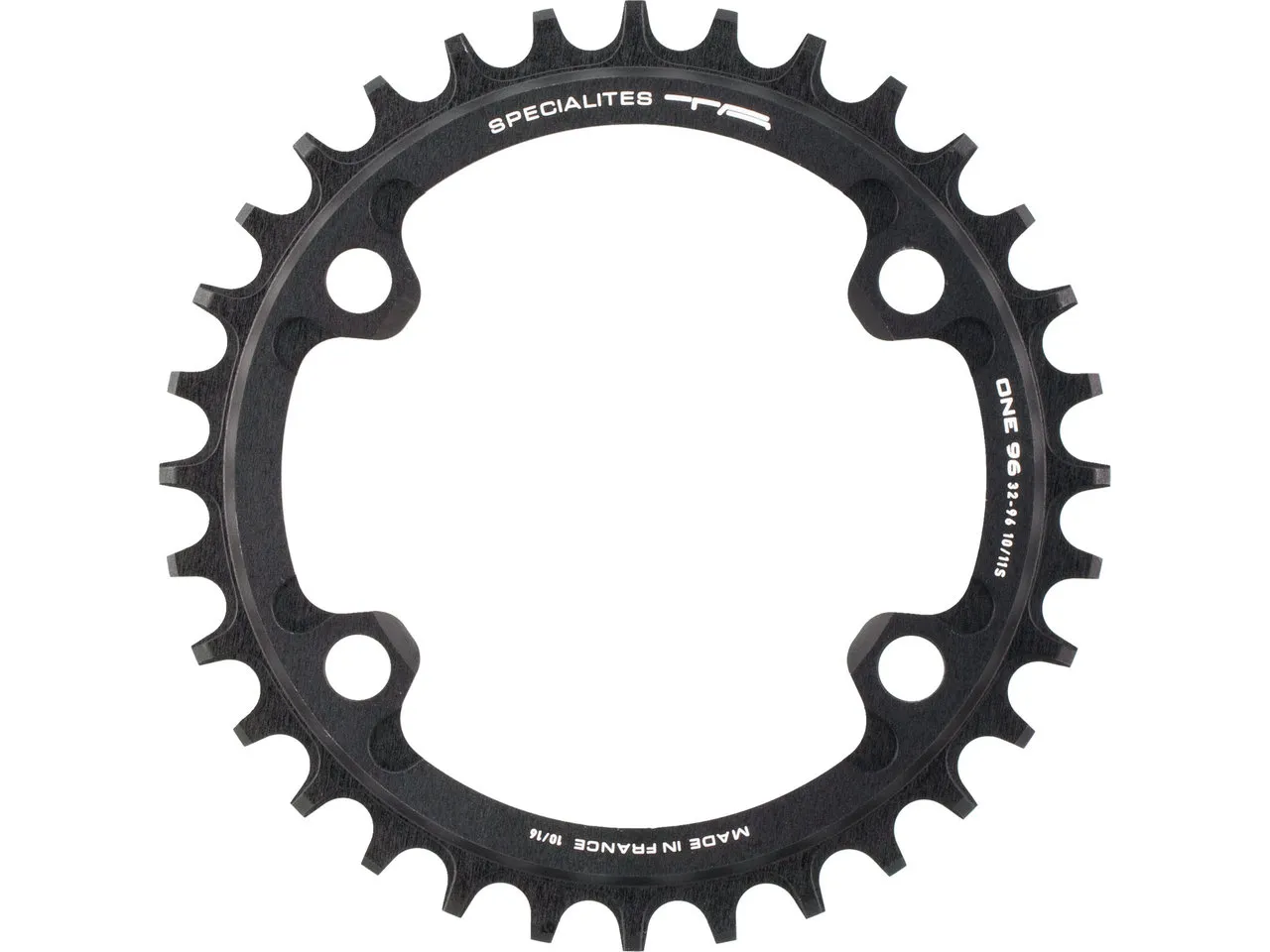 SPECIALITES TA Kettenblatt ONE 96, 4-Arm, 96 mm Lochkreis, Black, 34t