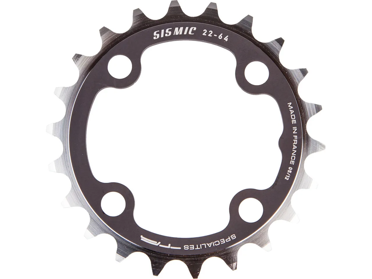 SPECIALITES TA Kettenblatt Sismic, XTR FC-M970, 4-Arm, innen, 64 mm Lochkreis, Black, 22t SPECIALITES TA Kettenblatt Sismic, XTR FC-M970, 4-Arm, innen, 64 mm Lochkreis, Black, 22t