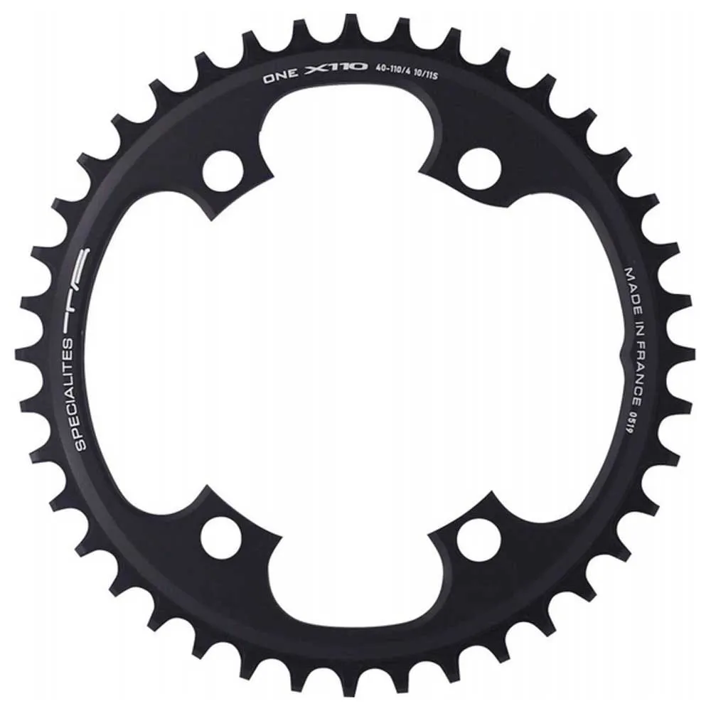 SPECIALITES TA One Kjettingring Refurbished, Black, 38t SPECIALITES TA One Kjettingring Refurbished, Black, 38t