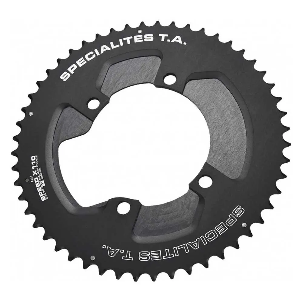 SPECIALITES TA Speed 2-x110 Kjettingring Refurbished, Black, 56t SPECIALITES TA Speed 2-x110 Kjettingring Refurbished, Black, 56t