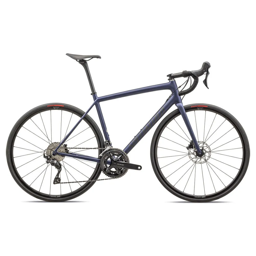 Specialized Aethos Sport 105 2024 Landeveissykkel, Satin blue onyx metallic obsidian