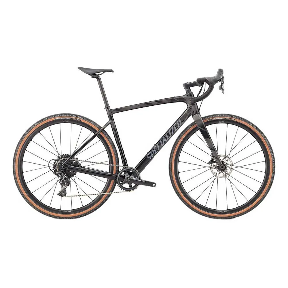 Specialized Diverge Sport Carbon 2022 Grussykkel, Gloss smoke / black / transparent / chrome / wild, Gravel sykkel