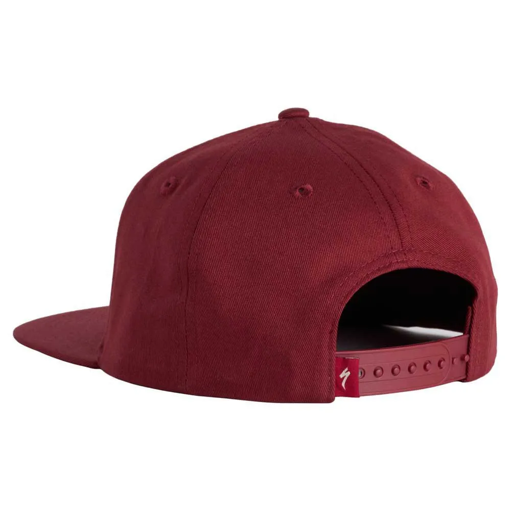 Specialized Flat Brim Cap, Garnet red / birch white
